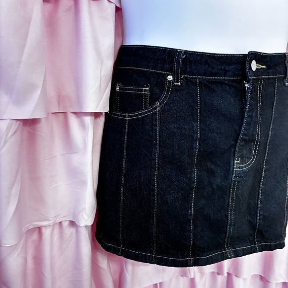 Musera Dresses & Skirts - Black Denim Mini Skirt